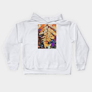 Autumn leaves impressionist design Kids Hoodie